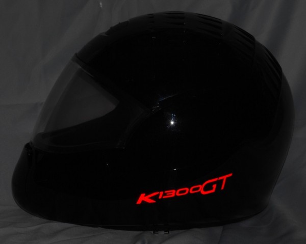 Reflective helmet sticker K1300GT style Typ 2