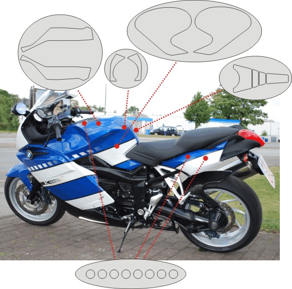 Cover set for the BMW K1200S and K1300S