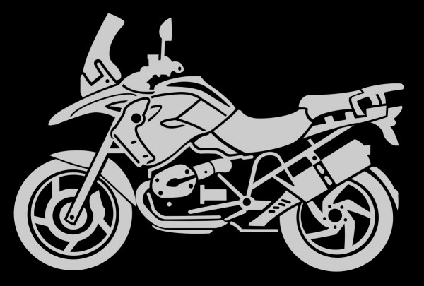 BMW R1200GS MÜ sticker in different colours