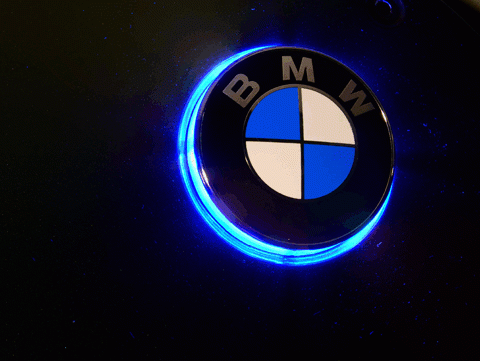 For BMW S1000R two colour roundel badge LED lights / Emblem lights