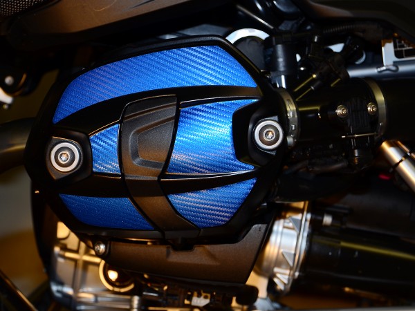 Für R1200R 2011 bis 2014 BMW Boxer Ventildeckel Carbonlook Folie (DOHC)