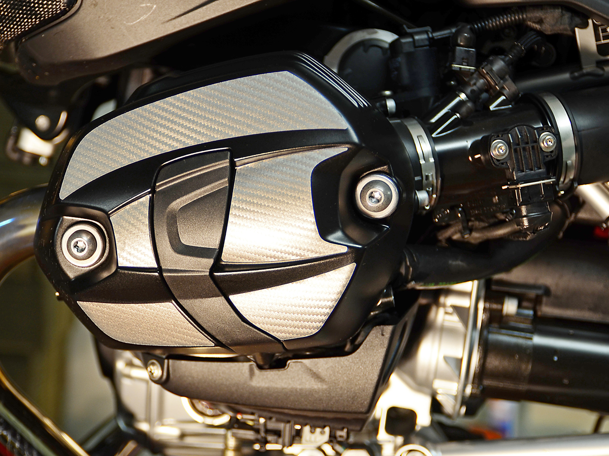Carbon Optik carbonlook Folie silber für BMW Boxer z.B R1200GS 