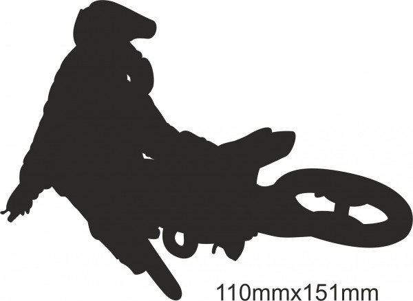 Motobike Moto Cross Freestyle sticker #15 different colours