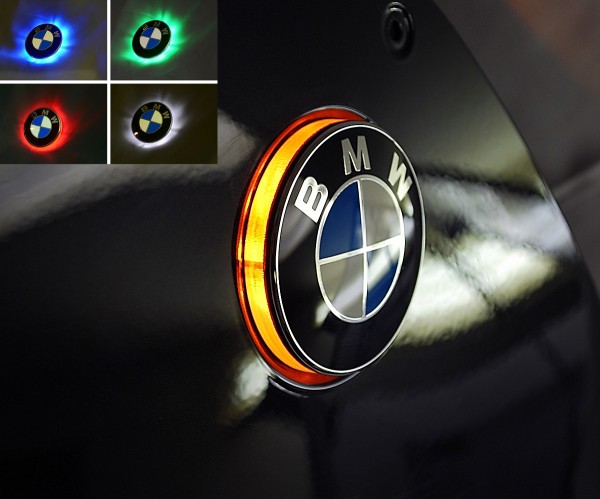 For R1200S two colour roundel badge LED lights