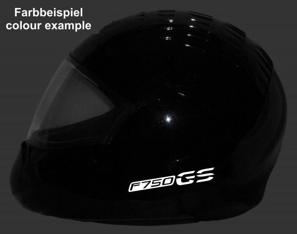 Helmaufkleber reflektierend im Stil F750GS Typ 1