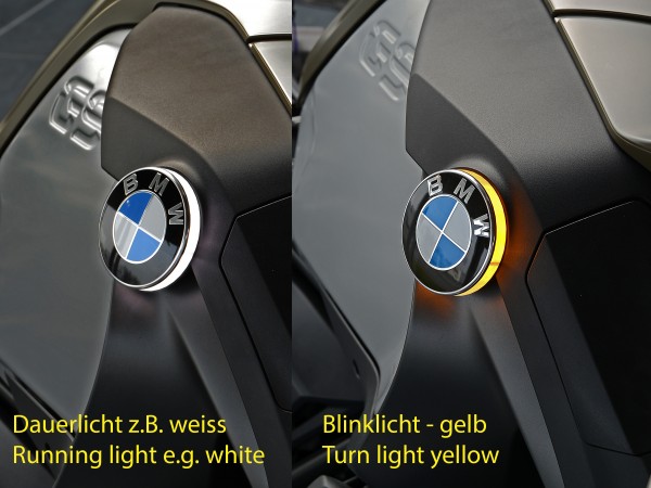R1200GS LC Adventure ab 2014 zweifarbige LED Emblemblinker