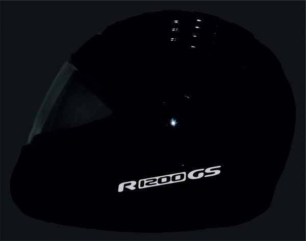 Helmaufkleber reflektierend im Stil R1200GS Typ 2