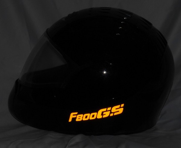 Reflective helmet sticker F800GS style Typ 2