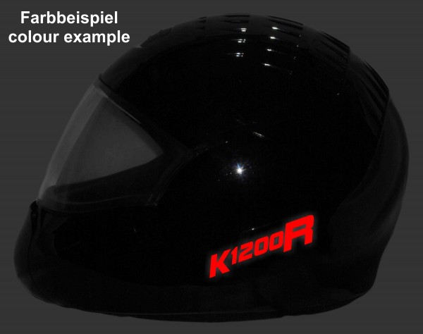 Reflective helmet sticker K1200R style Typ 1