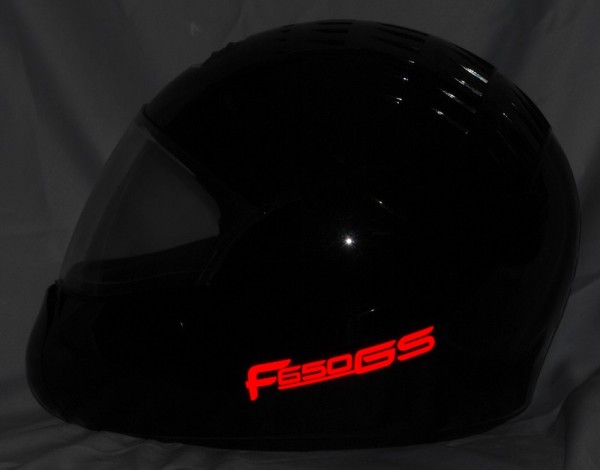 Reflective helmet sticker F650GS style Typ 4