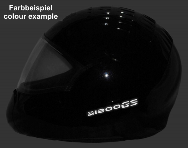 Helmaufkleber reflektierend im Stil R1200GS LC 2013- Typ 1