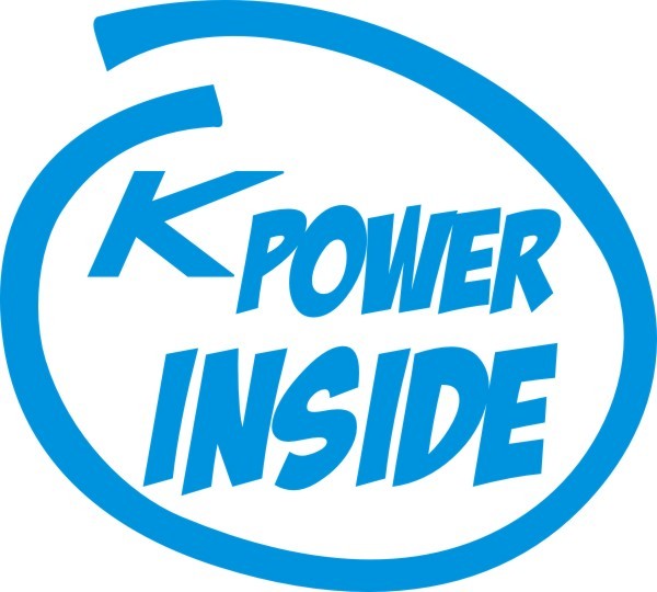 K Power Inside Aufkleber in Wunschfarbe