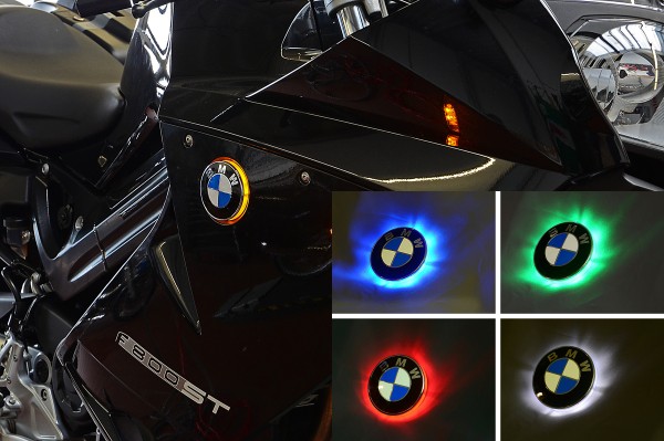 F800S F800ST two colour BMW roundel badge LED lights