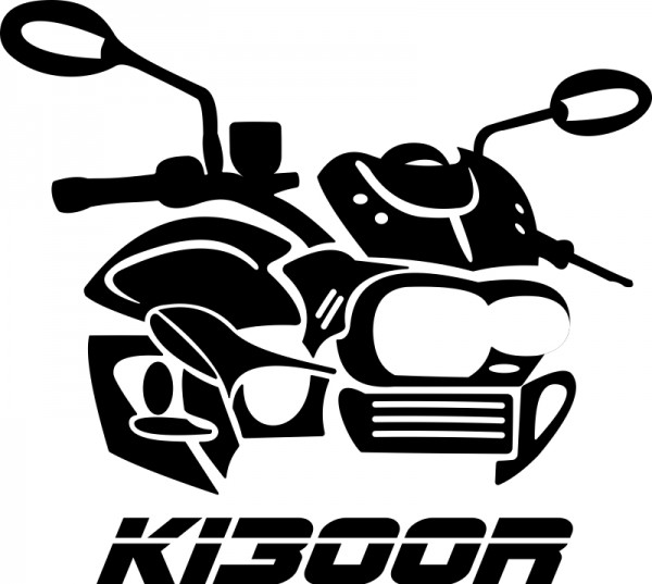 Decal / Helmet sticker K1300R style