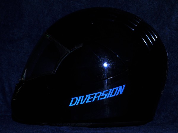 Reflective helmet sticker Yamaha Diversion style Typ 1