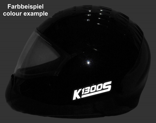 Reflective helmet sticker K1300S style Typ 1