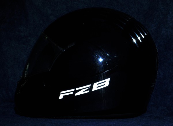 Reflective helmet sticker Yamaha FZ8 style Typ 1