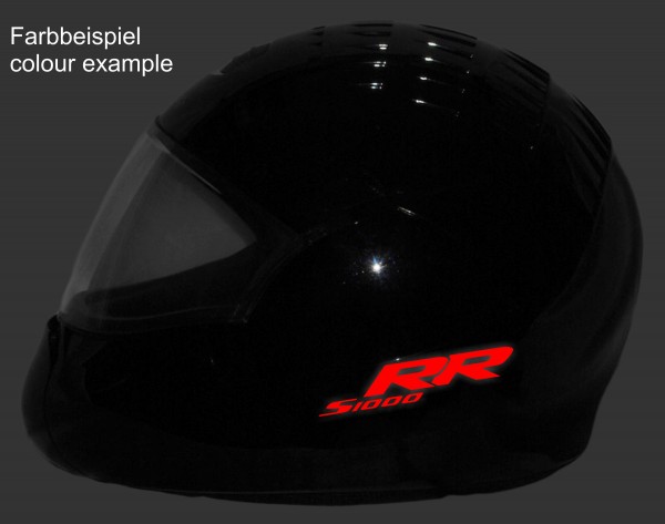 Reflective helmet sticker S1000RR style Typ 1