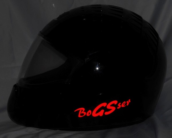 Reflective helmet sticker "BoGSer"