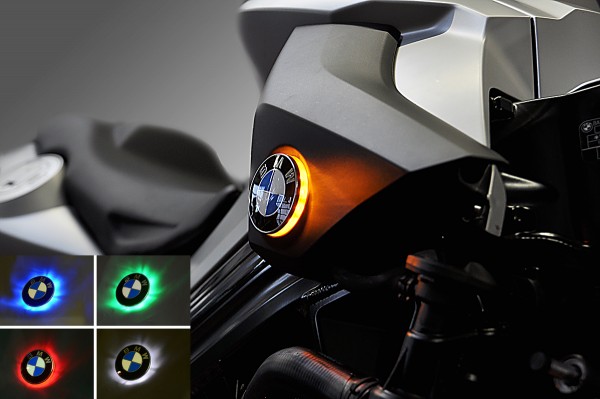 F800R up to mod. 2011 two colour BMW roundel badge LED lights