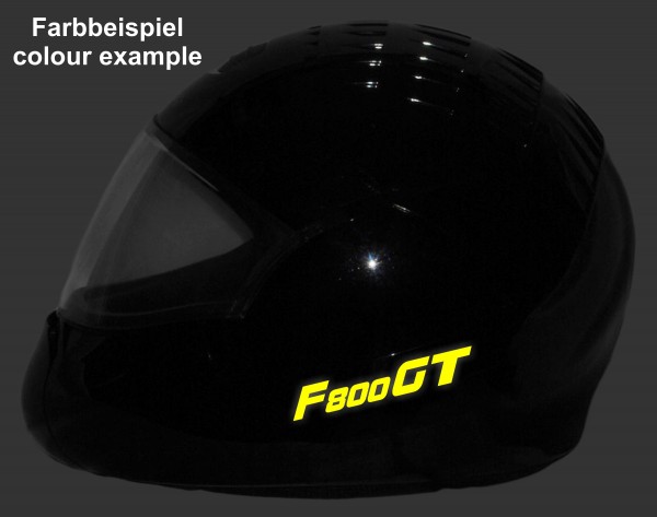 Reflective helmet sticker F800GT style type 1