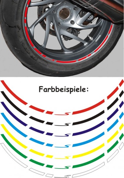 Rim sticker set K1200S and K1300S