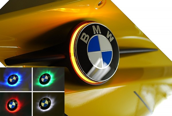 K1200S two colour BMW roundel badge LED lights