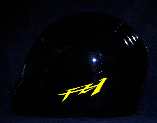 Reflective helmet sticker Yamaha FZ1 style Typ 1