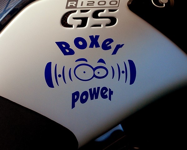GS "Boxer Power" Aufkleber