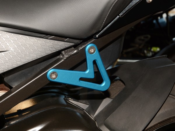For BMW S1000R, HP4 and S1000RR till 2016 rear footrests lashing, tie holder hooks, tie down bracket