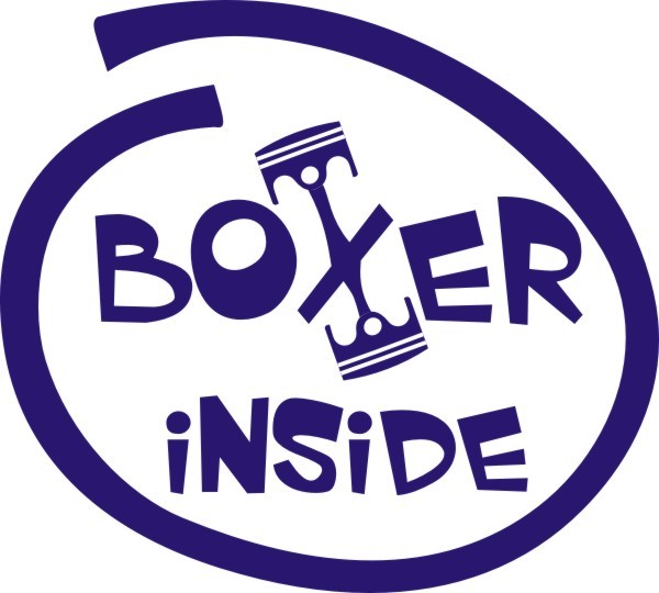 Boxer Inside Aufkleber Nr.1 in Wunschfarbe