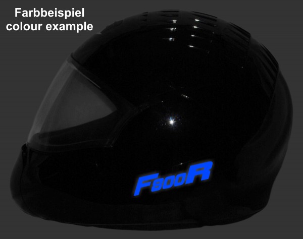 Helmaufkleber reflektierend im Stil F800R Typ 1