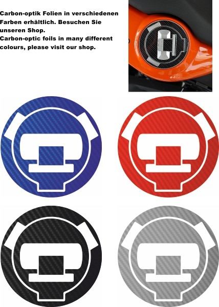 carbon look for the tank cap ot the BMW F800ST