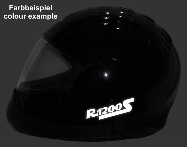 Helmaufkleber reflektierend im Stil R1200S Typ 1