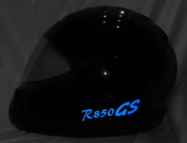 Reflective helmet sticker R850GS style Typ 1