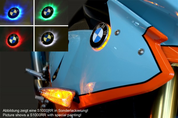 BMW S1000RR ab 2019 zweifarbige LED Emblemblinker