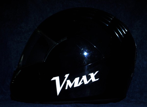 Reflective helmet sticker V-Max style Typ 1