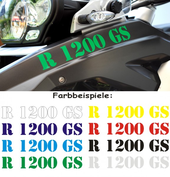BMW R1200GS logo army style sticker in different colours