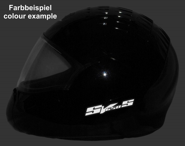 Helmaufkleber reflektierend im Stil Suzuki SV650S Typ 1