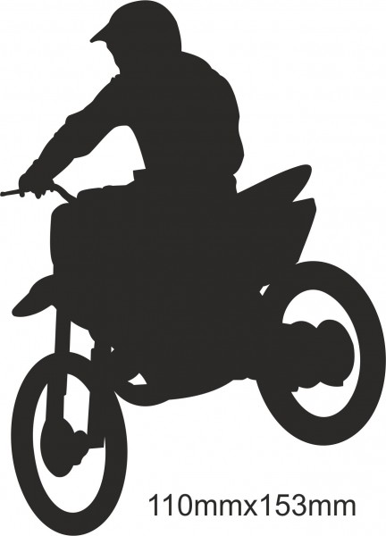 Motobike Moto Cross Freestyle sticker #01 different colours